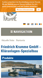 Mobile Screenshot of krumme-gmbh.de